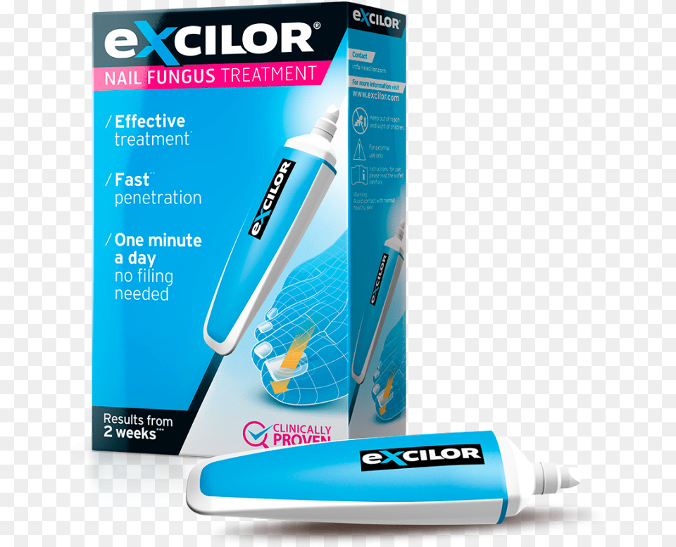 Fungal Nail Infections Excilor, Toothpaste, Bottle Free Png Download