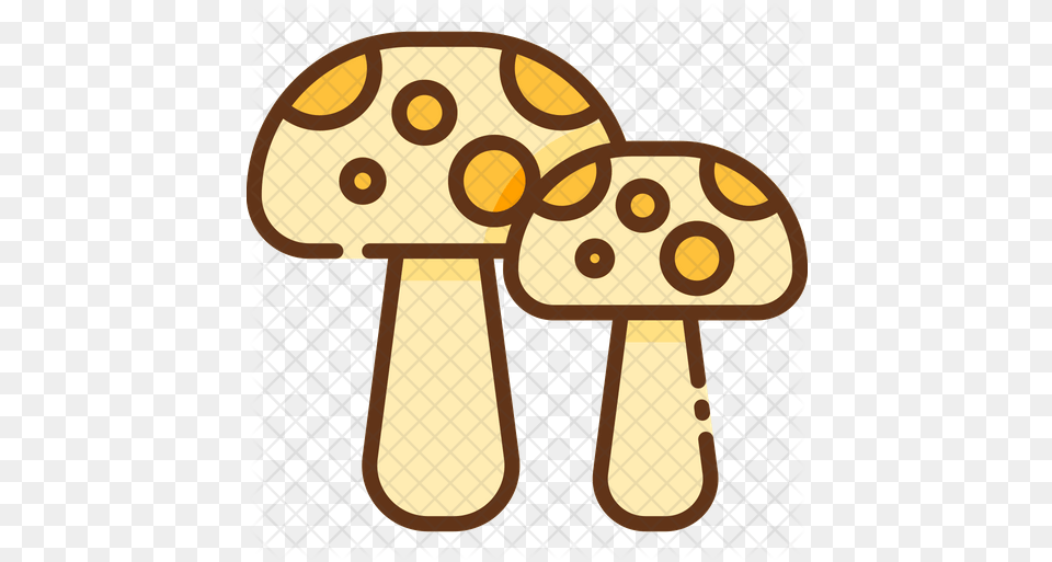 Fungi Icon Of Colored Outline Style Clip Art Free Transparent Png