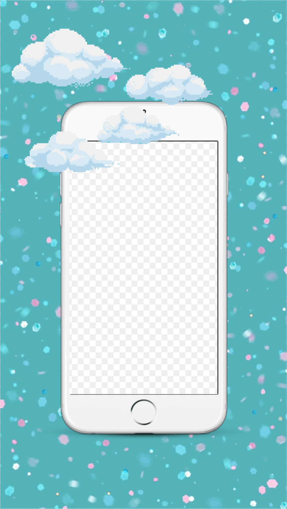 Funimate Iphone Iphonebackground Clouds Starbackground Illustration, Electronics, Mobile Phone, Phone Free Png