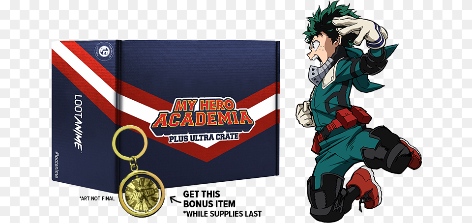 Funimation Uk U0026 Ire Funimationuk Twitter My Hero Academia Loot Crate, Baby, Book, Person, Publication Png