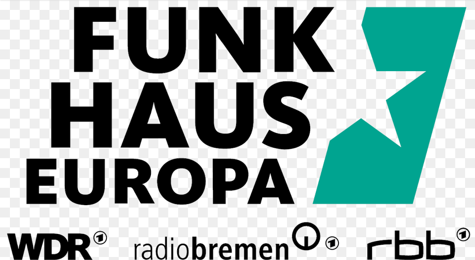 Funkhaus Europa Logo 2016 Funkhaus Europa, Symbol, Star Symbol, Blackboard Png