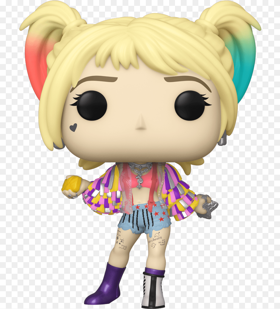 Funko 2 Harley Quinn Caution Tape Funko, Doll, Toy, Face, Head Free Png Download