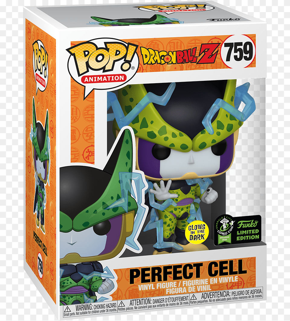 Funko Animation Dragon Ball Z Perfect Cell Funko Pop Glow In The Dark, Baby, Person Free Png