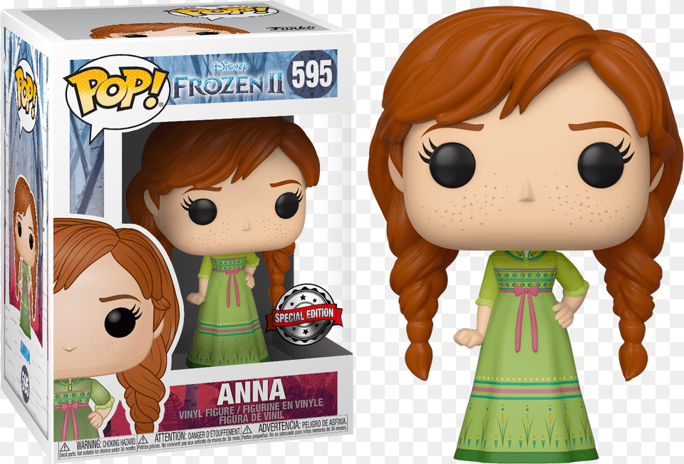 Funko Anna Frozen, Doll, Toy, Person, Face Png Image