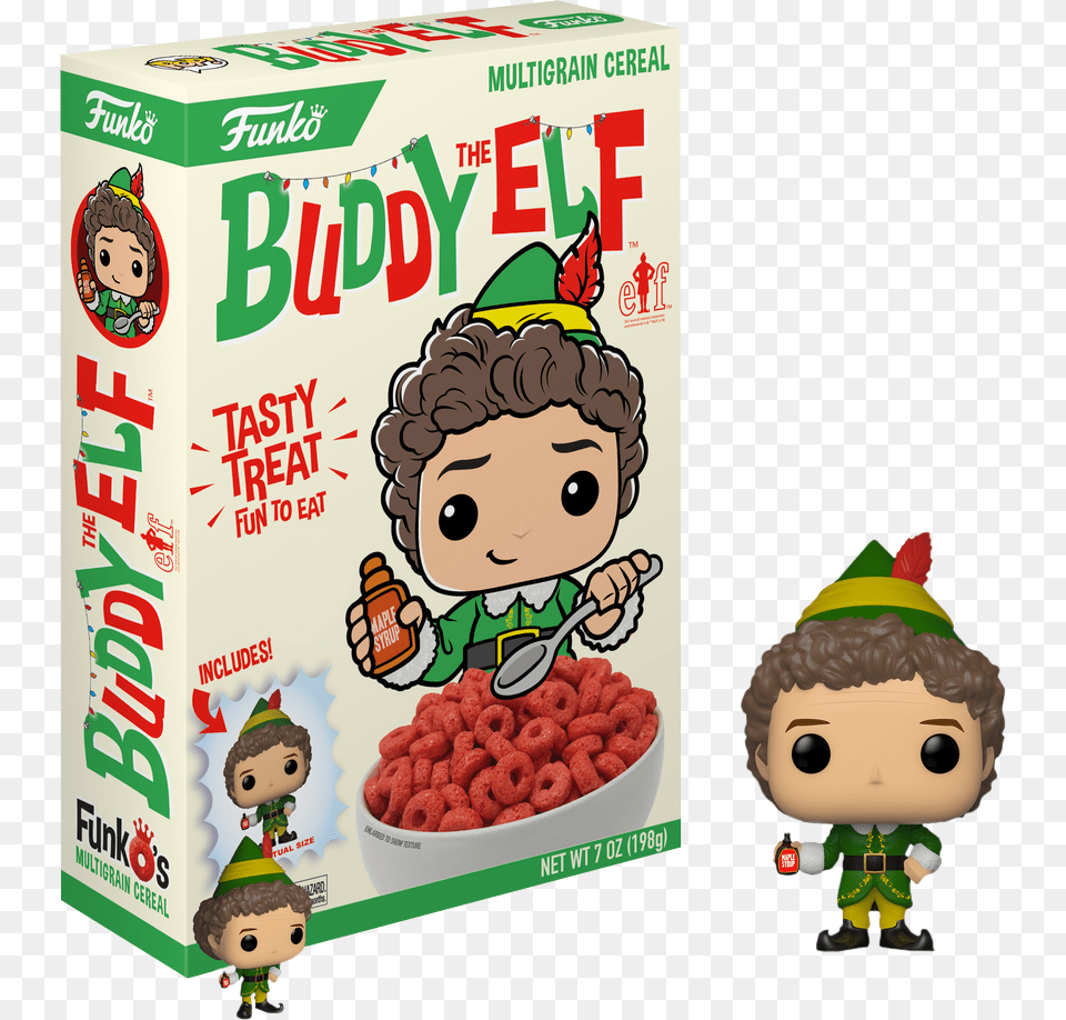 Funko Buddy The Elf Cereal, Baby, Person, Head, Face Free Transparent Png