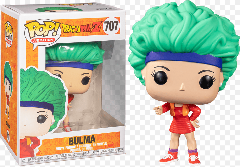 Funko Dragon Ball Z Bulma Funko Pop, Doll, Toy, Face, Head Png