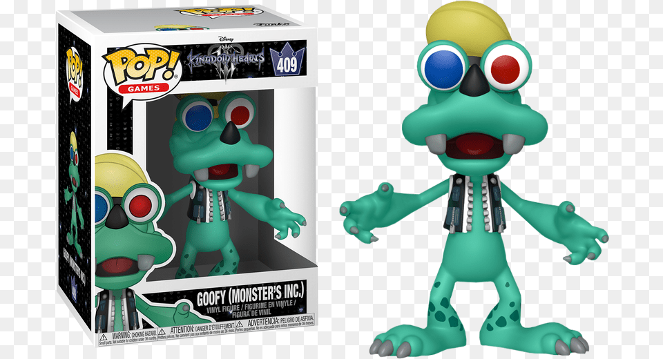 Funko Games Pop Vinyl Kingdom Hearts 3 Goofy 409 Monsters Inc Monsters Inc Kingdom Hearts 3, Baby, Person, Robot, Alien Png Image