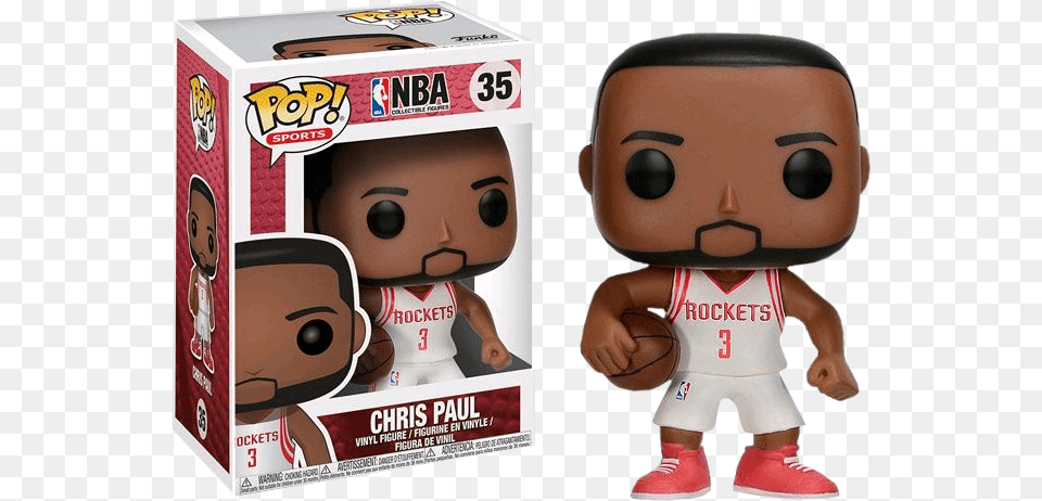 Funko Nba Basketball Chris Paul Funko Pop, Baby, Person, Ball, Basketball (ball) Png Image