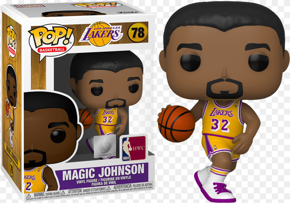 Funko Nba Basketball Magic Johnson, Baby, Face, Head, Person Png