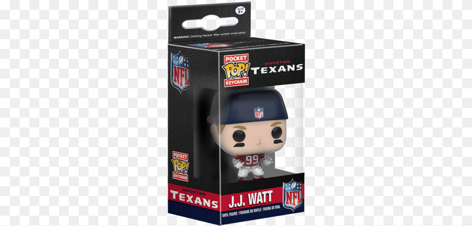 Funko Nfl Jj Watt Pocket Pop Vinyl Key Chain, Box, Baby, Person, Helmet Png