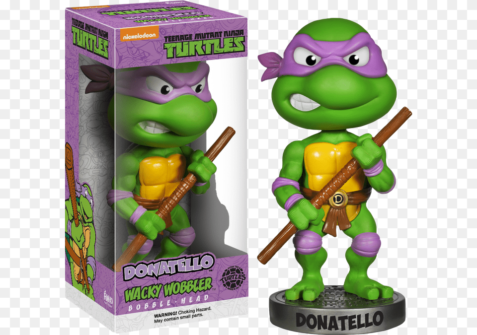 Funko Ninja Turtles Wacky Wobbler, Toy, Baby, Person, Figurine Free Png