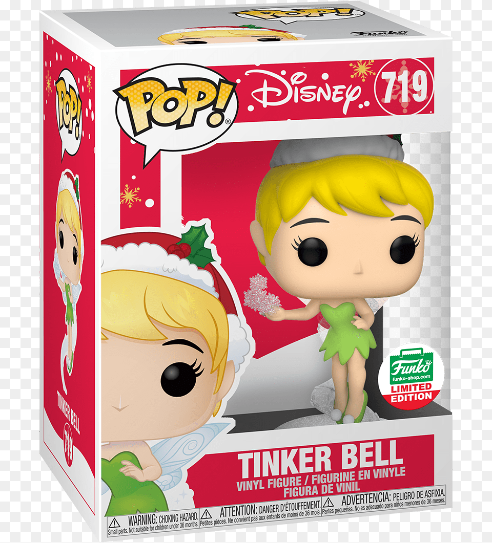 Funko Pop 719 Tinker Bell, Doll, Toy, Face, Head Free Png