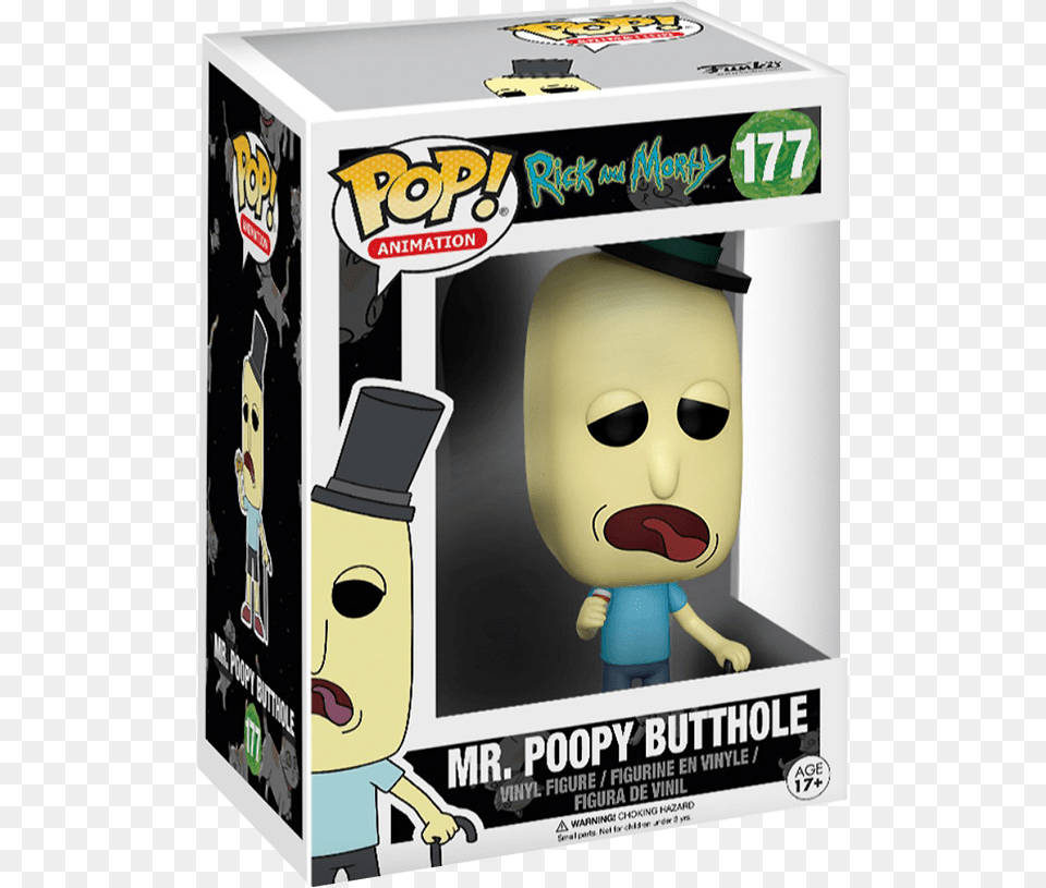 Funko Pop Animation Mr Poopybutthole Funko Pop, Baby, Person, Face, Head Free Png
