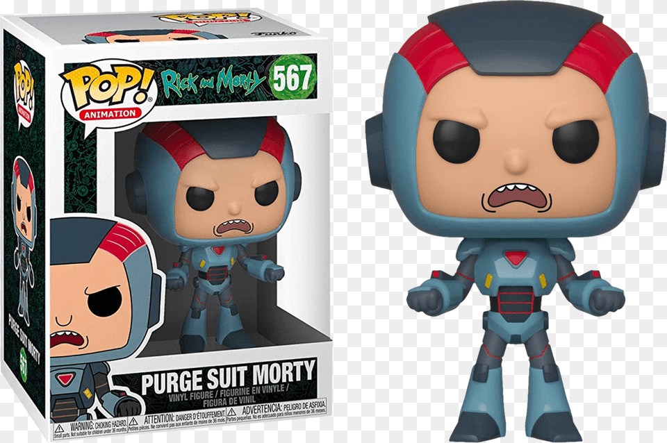 Funko Pop Animation Purge Suit Morty Funko, Baby, Person, Face, Head Free Png Download