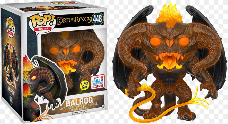 Funko Pop Balrog Lord Of The Rings, Animal, Dinosaur, Reptile, Elephant Free Png Download