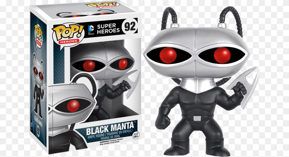 Funko Pop Black Manta, Robot, Toy, Baby, Person Free Transparent Png