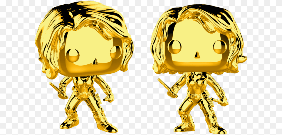 Funko Pop Black Widow 380 Gold, Treasure, Adult, Female, Person Free Transparent Png