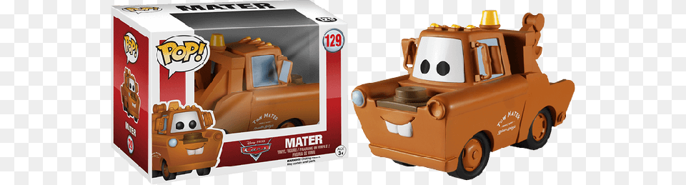Funko Pop Cars Mater, Bulldozer, Machine, Cardboard, Box Free Png Download