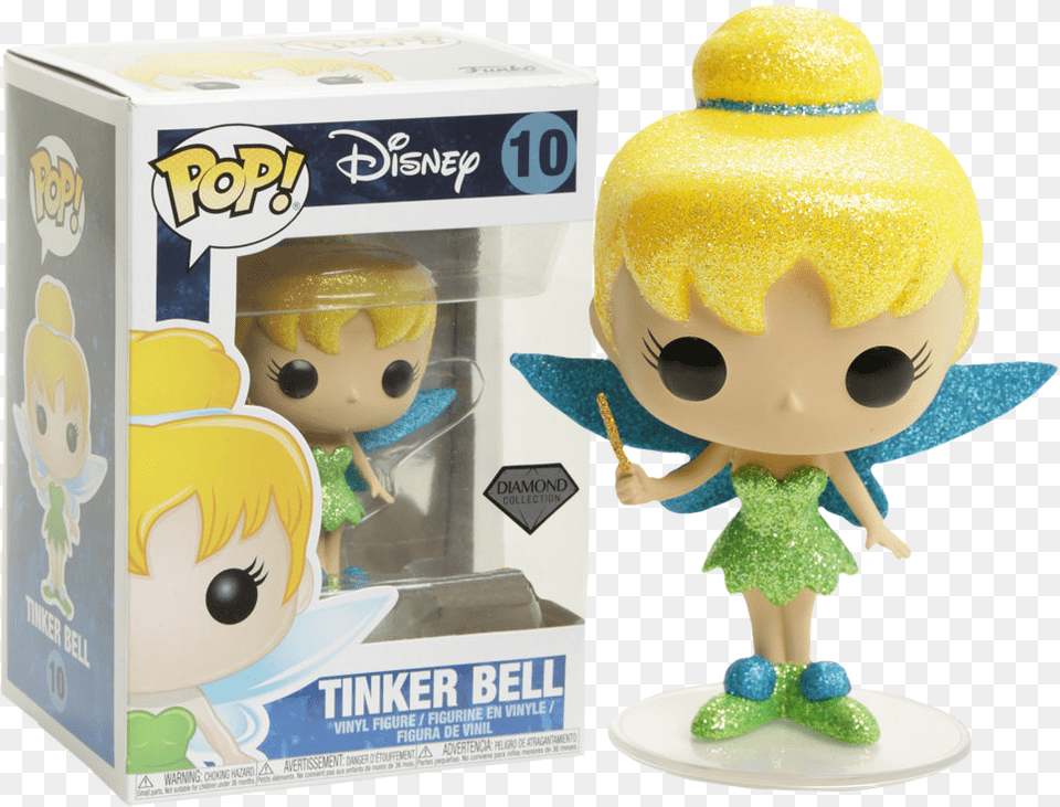 Funko Pop Diamond Tinker Bell, Figurine, Baby, Person, Face Free Png Download