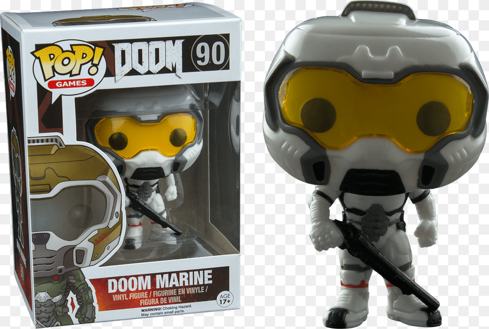 Funko Pop Doom Space Marine, Helmet, Toy, Robot Free Transparent Png