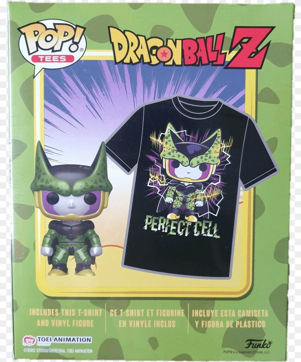 Funko Pop Dragon Ball Z Exclusive Perfect Cell And T Shirt Dragon Ball Z, Clothing, T-shirt, Book, Comics Free Png