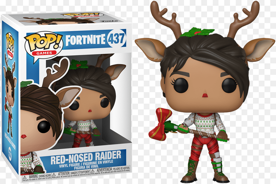 Funko Pop Fortnite Red Nose Raider, Baby, Face, Head, Person Free Png Download
