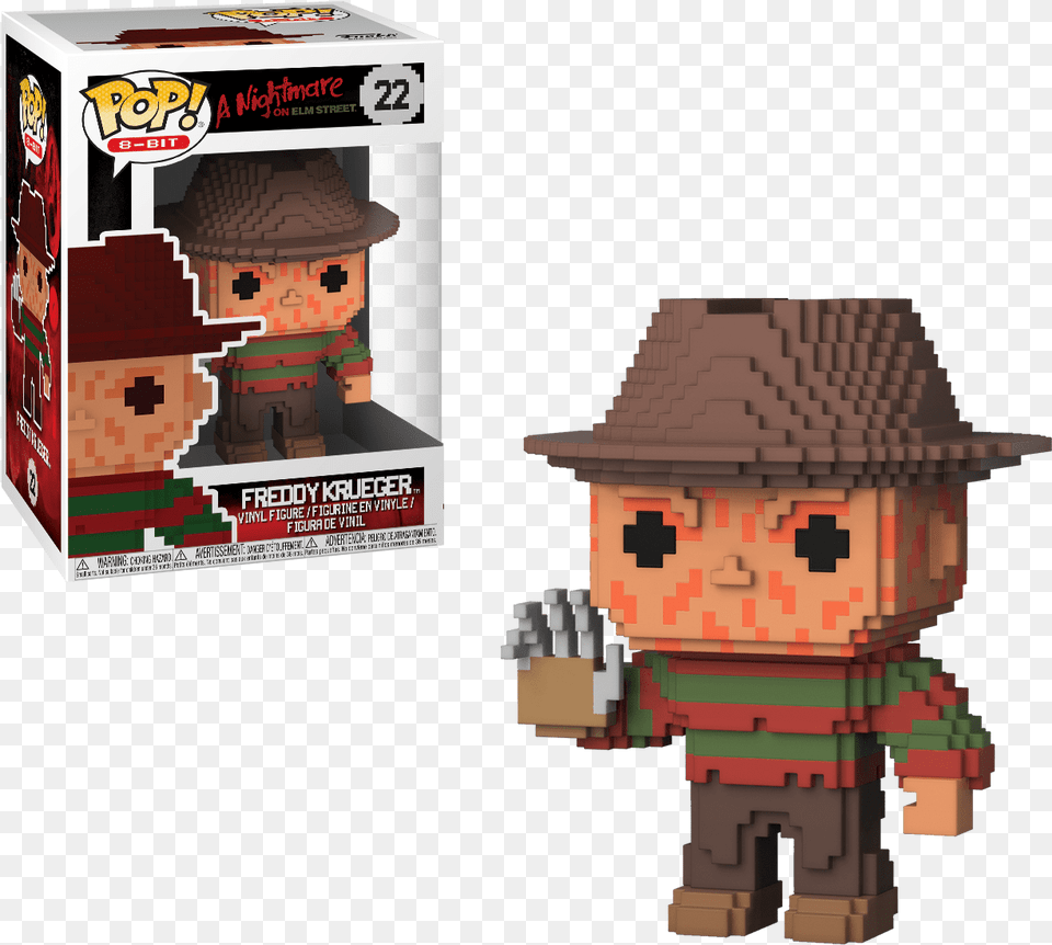 Funko Pop Freddy Krueger 8 Bit, Toy, Baby, Person Free Transparent Png
