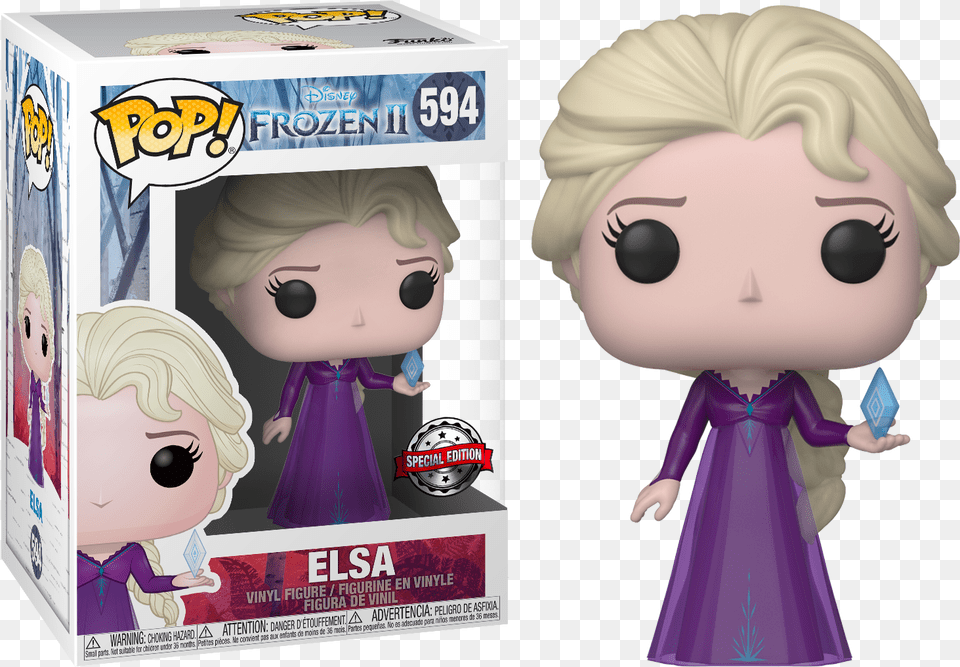 Funko Pop Frozen 2 Elsa, Baby, Doll, Person, Toy Png