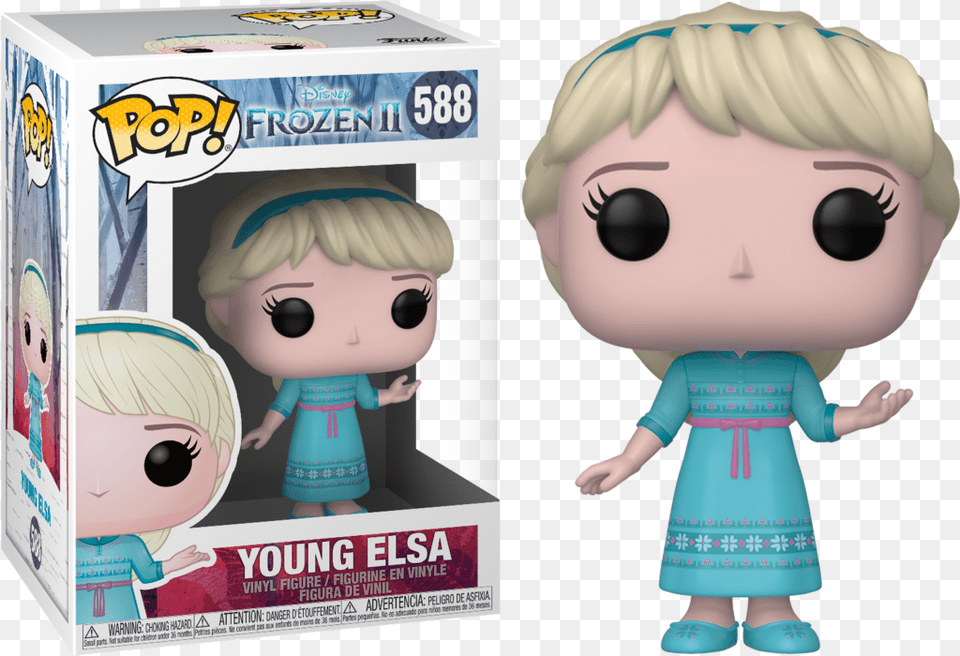 Funko Pop Frozen 2 Young Elsa, Baby, Doll, Person, Toy Png Image