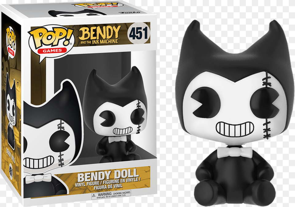 Funko Pop Games Bendy And The Ink Machine Bendy Doll Bendy And The Ink Machine, Plush, Toy, Face, Head Png Image