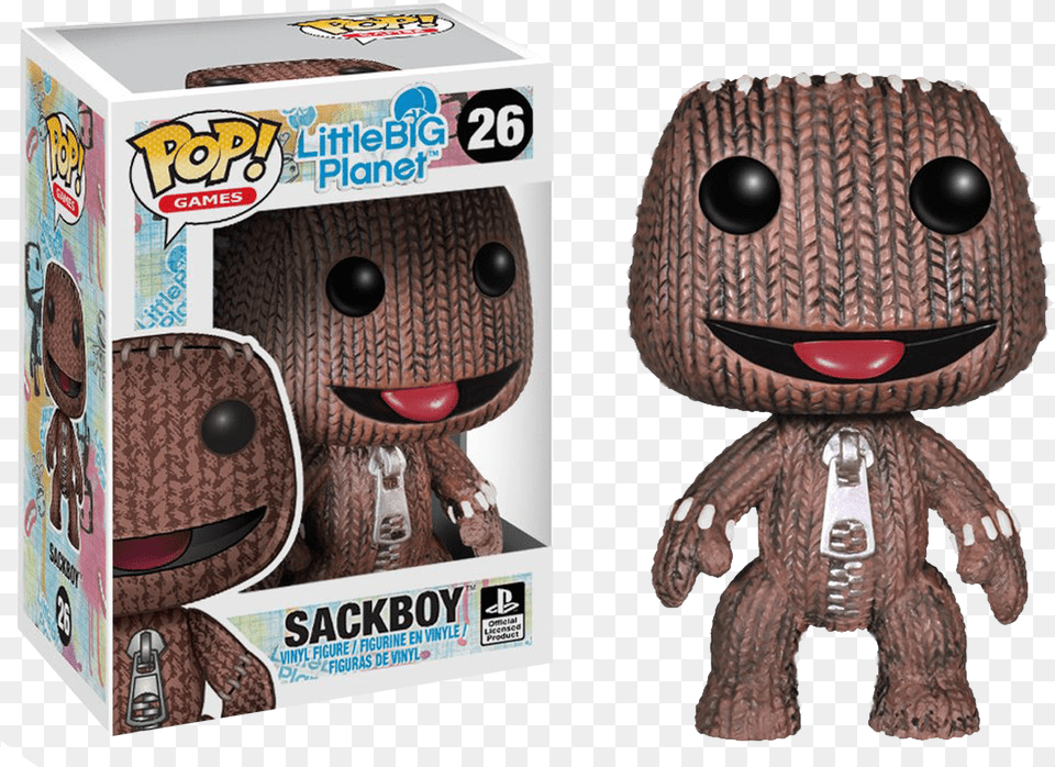 Funko Pop Games Little Big Planet Sackboy Little Big Planet Funko Pop, Toy, Plush Free Png