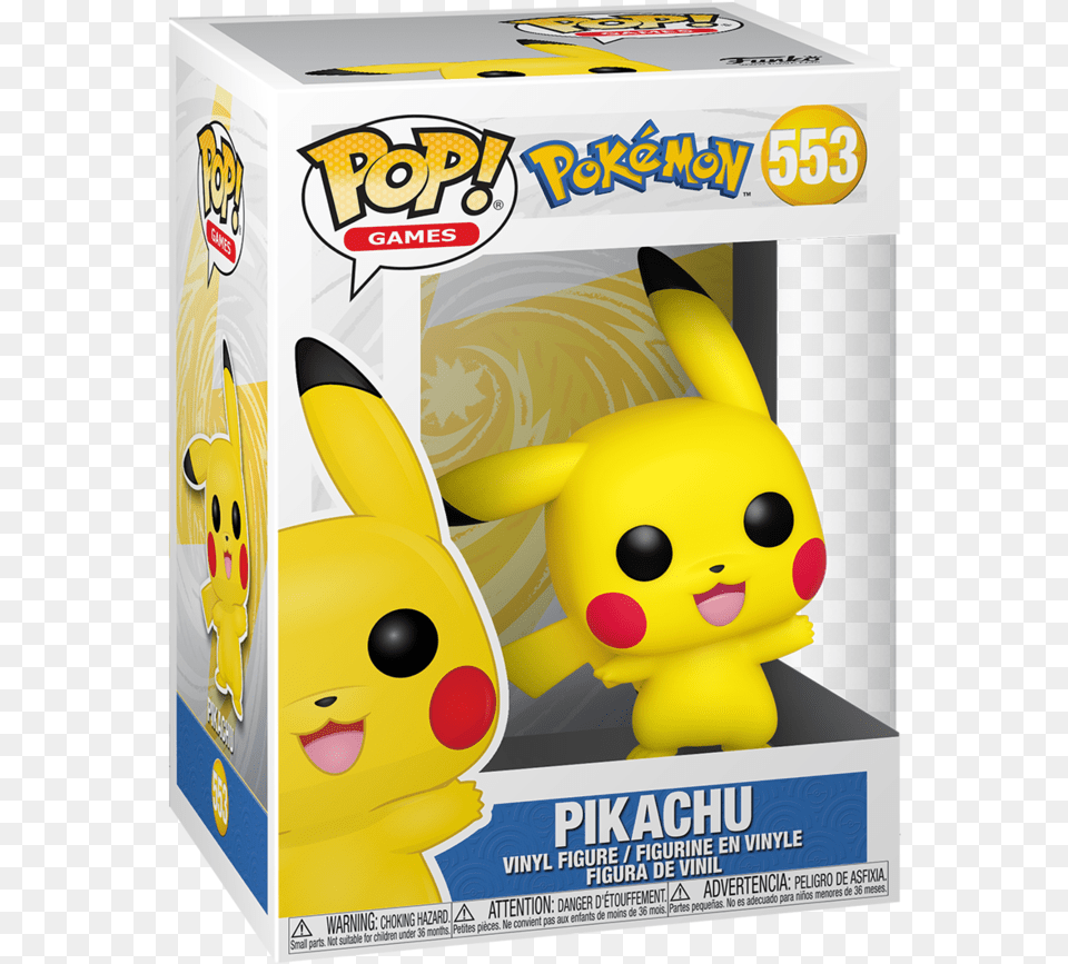 Funko Pop Games Pokmon Pikachu Waving Funko Pop Pokemon Pikachu Waving, Plush, Toy Free Png