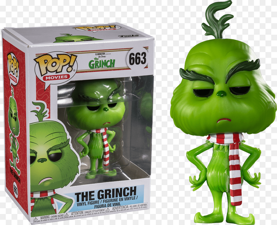 Funko Pop Grinch 2018, Alien, Green, Toy, Baby Png Image