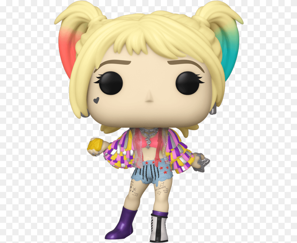 Funko Pop Harley Quinn Birds Of Prey, Doll, Toy, Face, Head Free Transparent Png