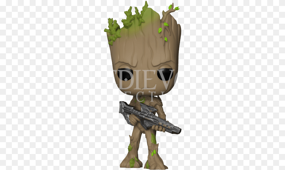 Funko Pop Infinity War Groot, Alien, Person, Gun, Weapon Png