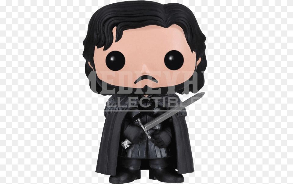 Funko Pop Jon Snow, Person, Sword, Weapon Free Transparent Png