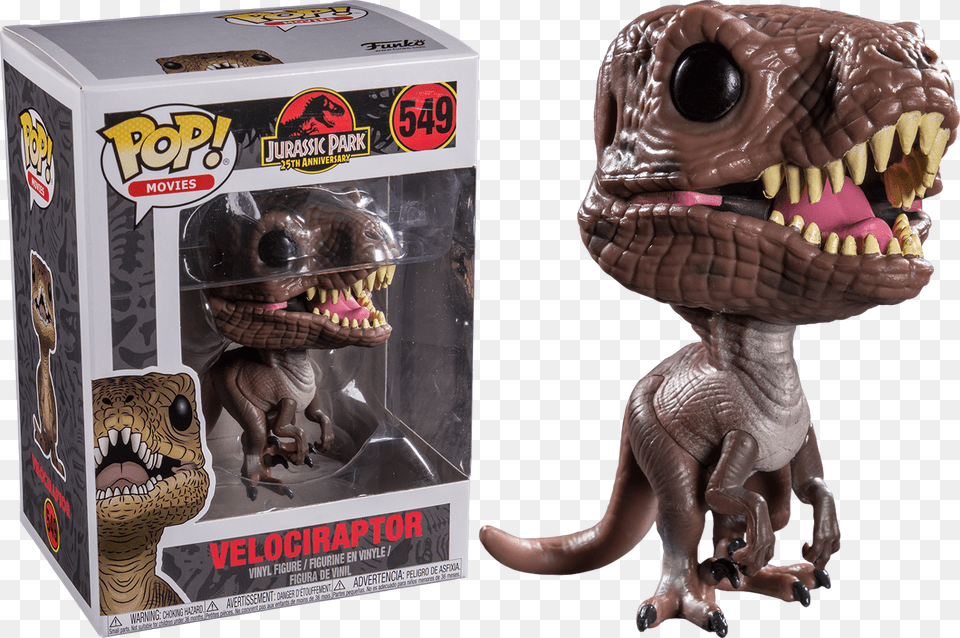 Funko Pop Jurassic Park Velociraptor, Animal, Dinosaur, Reptile, T-rex Png