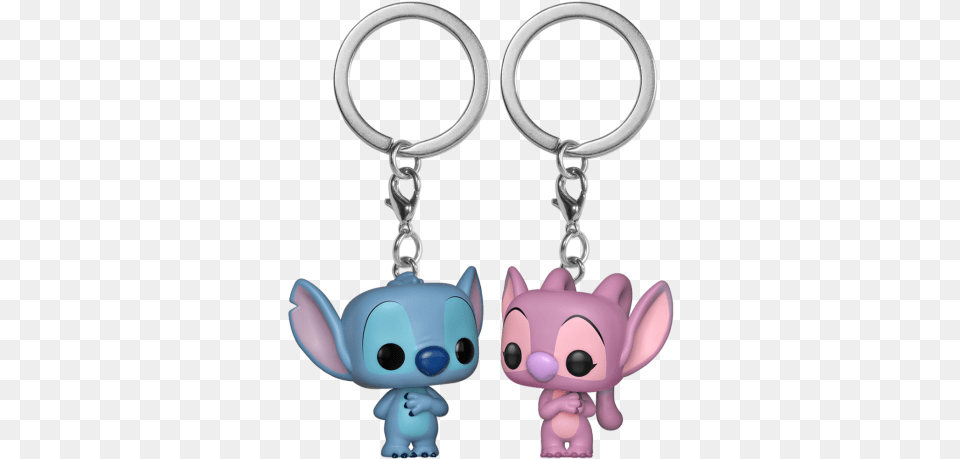 Funko Pop Keychain Stitch And Angel, Accessories, Earring, Jewelry Free Png