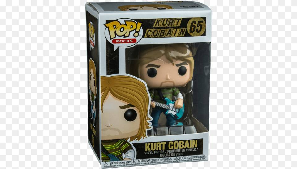 Funko Pop Kurt Cobain, Baby, Person, Guitar, Musical Instrument Png