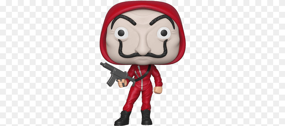 Funko Pop La Casa De Papel, Gun, Weapon, Baby, Person Png Image