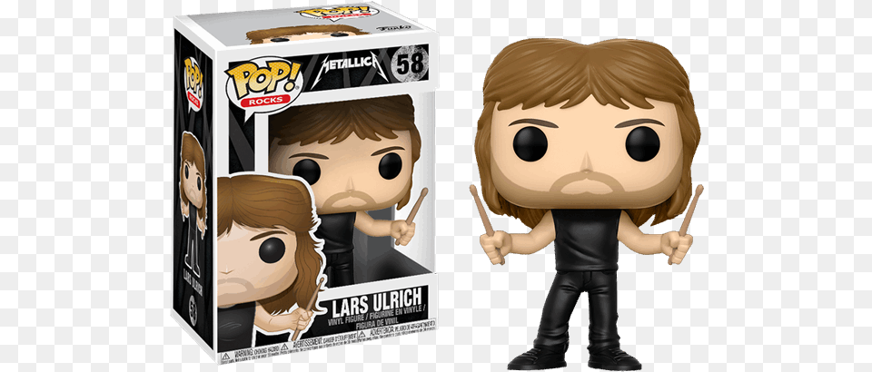 Funko Pop Lars Ulrich, Baby, Person, Face, Head Png Image