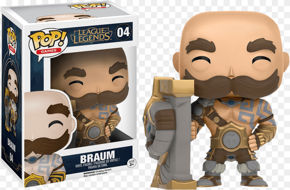 Funko Pop League Of Legends Braum, Adult, Male, Man, Person Free Png Download