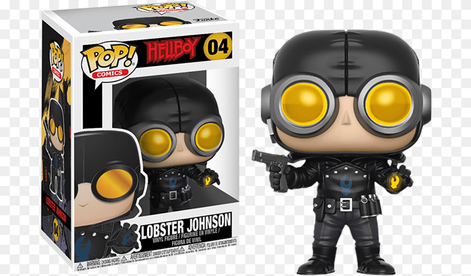 Funko Pop Lobster Johnson, Accessories, Goggles, Gun, Weapon Free Png Download