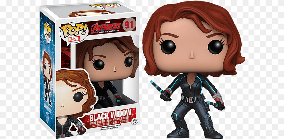 Funko Pop Marvel Black Widow, Book, Comics, Publication, Person Free Transparent Png