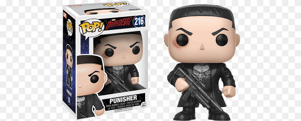 Funko Pop Marvel Punisher, Firearm, Weapon, Baby, Person Free Transparent Png