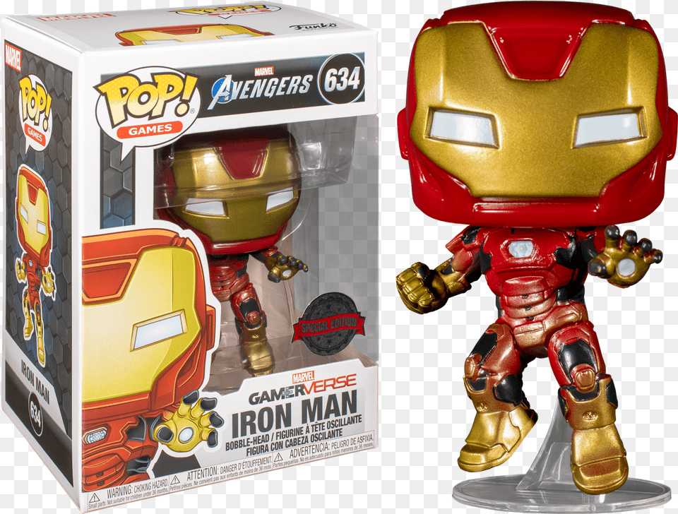 Funko Pop Marvelu2019s Avengers 2020 Iron Man In Space Suit 634 Funko Iron Man Gamerverse, Toy, Robot Free Png Download
