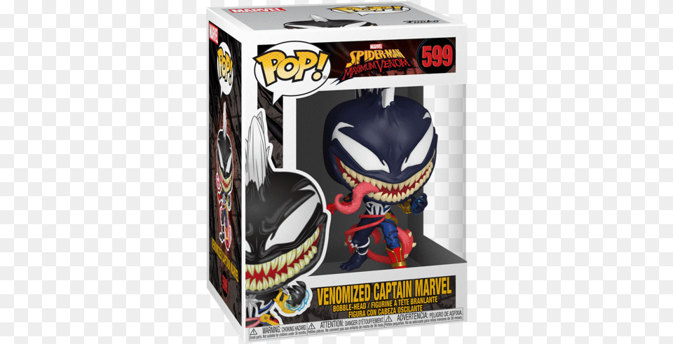 Funko Pop Max Venom Captain Marvel Venomized Captain Marvel Funko Pop, Helmet, Baby, Person Free Png