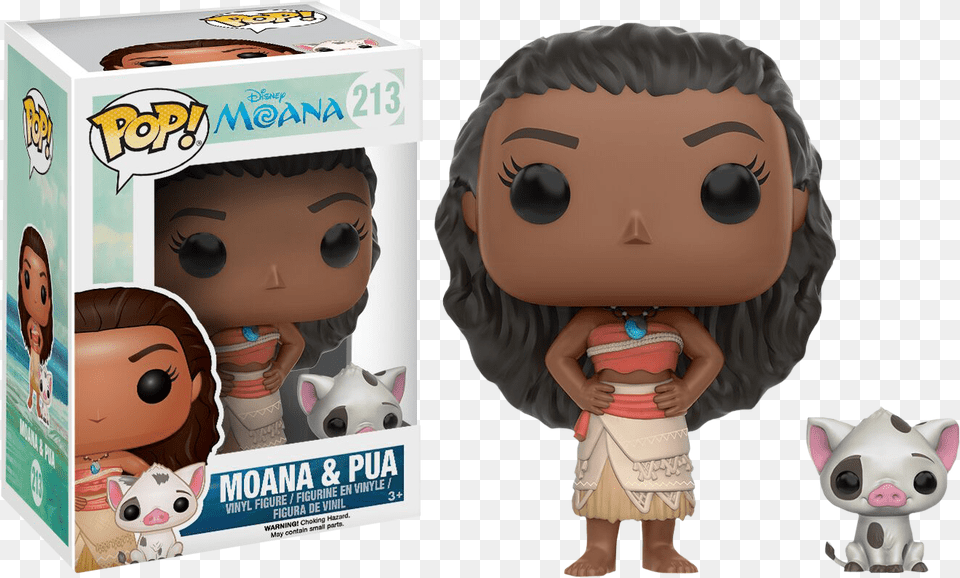 Funko Pop Moana And Pua, Face, Head, Person, Baby Free Png Download