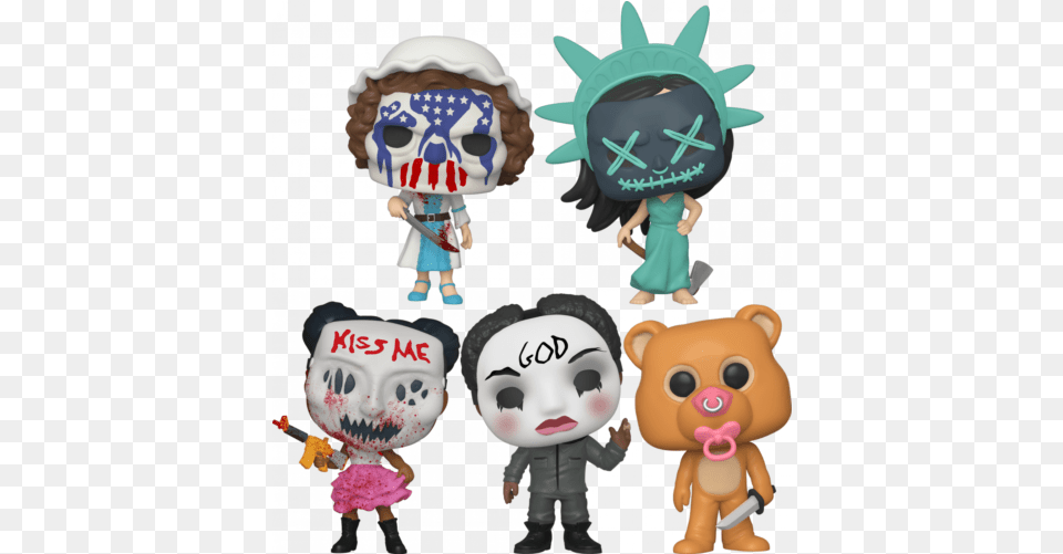 Funko Pop Movies The Purge Election Year Set Of 5 In Stock Funko Pop The Purge, Baby, Person, Face, Head Free Png