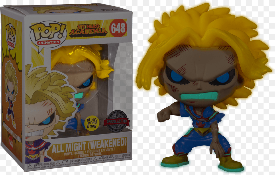 Funko Pop My Hero Academia All Might Funko Pop Glow In The Dark, Baby, Face, Head, Person Png Image
